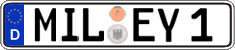 German license plate, Regular plates