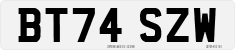 License plate of the United Kingdom, 2001 year system