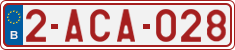 License plate of Belgium, Regular plates (2010)
