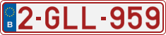 License plate of Belgium, Regular plates (2010)
