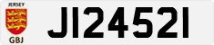 License plate of Jersey, Regular plates (J123456)
