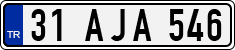 License plate of Turkey, Regular plates