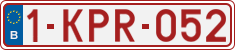 License plate of Belgium, Regular plates (2010)