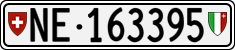 License plate of Switzerland, Cars