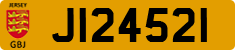 License plate of Jersey, Regular plates (J123456)