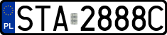 License plates of Poland, Regular car plates