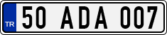 License plate of Turkey, Regular plates