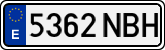 License plates of Spain, Ordinary (2000)