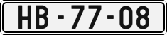 License plate of the Czech Republic, Cars (1960)