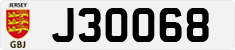 License plate of Jersey, Regular plates (J123456)