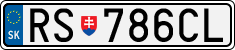License plate of Slovakia, Cars
