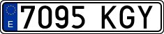License plates of Spain, Ordinary (2000)