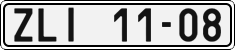 License plate of the Czech Republic, Cars (1960)