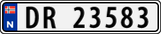 License plate of Norway, Cars