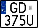 License plates of Poland, Special vehicles and motorcycles