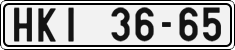 License plate of the Czech Republic, Cars (1960)