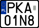 License plates of Poland, Special vehicles and motorcycles