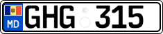 License plate of Moldova, Cars (2015)