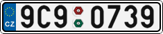 License plate of the Czech Republic, Cars (2001)