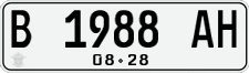 License plate of Indonesia, Regular plates