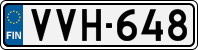 License plate of Finland, Cars