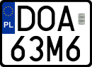 License plates of Poland, Special vehicles and motorcycles