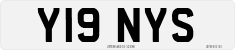 License plate of the United Kingdom, 1983 year system