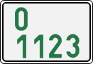 License plate of the Czech Republic, Dealer (2001)