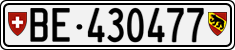 License plate of Switzerland, Cars