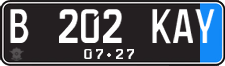 License plate of Indonesia, Regular plates