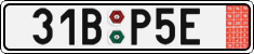 License plate of the Czech Republic, Export transit plates