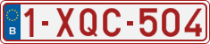 License plate of Belgium, Regular plates (2010)