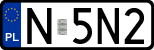 License plates of Poland, Regular car plates