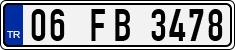 License plate of Turkey, Regular plates