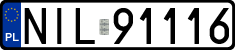 License plates of Poland, Regular car plates