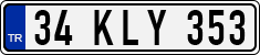 License plate of Turkey, Regular plates