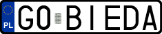 License plates of Poland, Vanity Plates