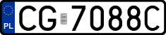 License plates of Poland, Regular car plates