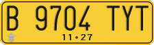 License plate of Indonesia, Commercial vehicles