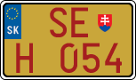 License plate of Slovakia, Oldtimers