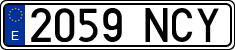 License plates of Spain, Ordinary (2000)