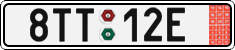 License plate of the Czech Republic, Export transit plates