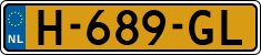 License plate of the Netherlands, Cars