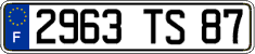 French license plate, FNI