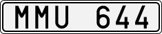License plate of Sweden, Regular plates