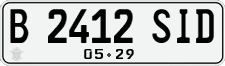 License plate of Indonesia, Regular plates