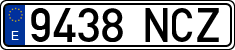 License plates of Spain, Ordinary (2000)