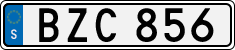 License plate of Sweden, Regular plates