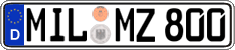 German license plate, Regular plates
