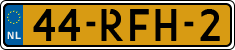 License plate of the Netherlands, Cars